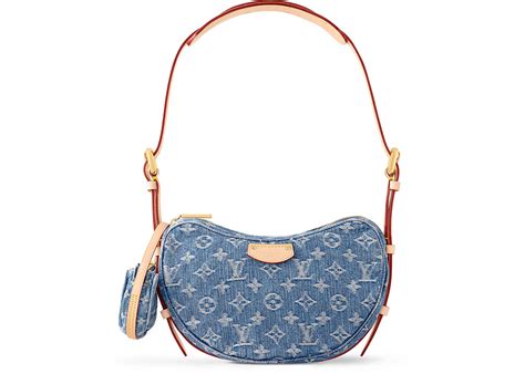 louis vuitton scialle monogram denim|louis vuitton croissant mm.